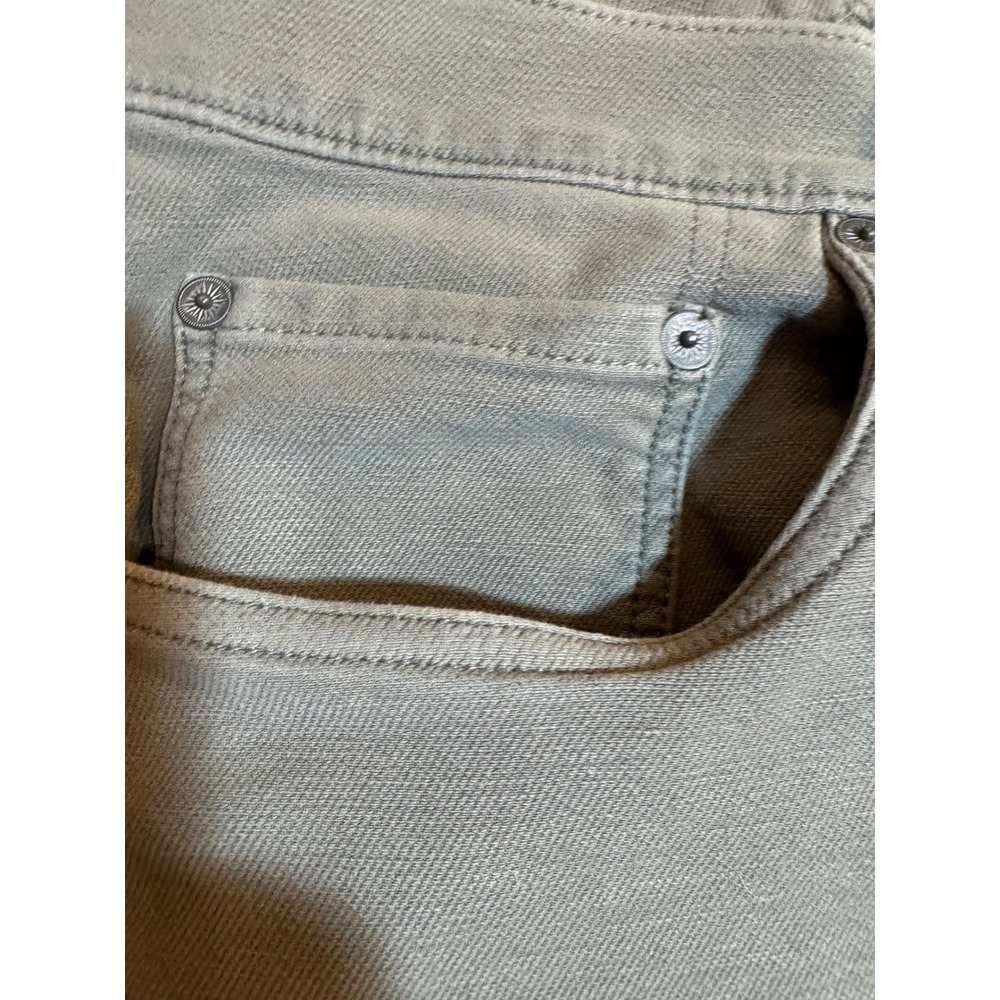 Faherty Brand Mens 5-Pocket Straight Leg Pants Sage Green Grey 38x30 - Picture 4 of 16